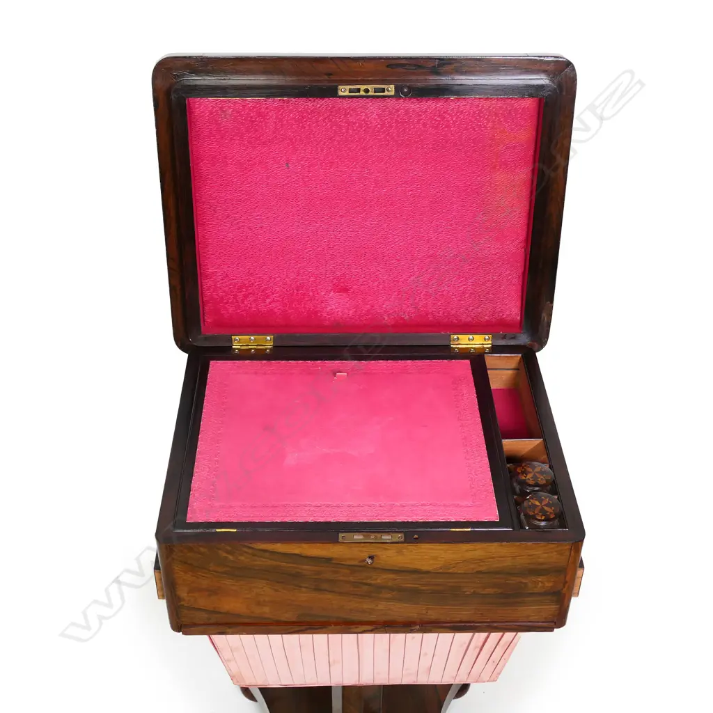 A Regency rosewood work table, Image 1++