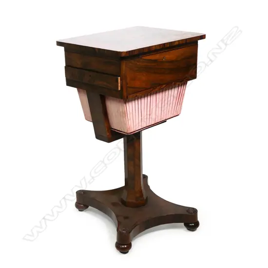 A Regency rosewood work table,