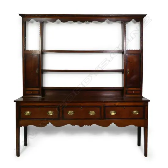 An early 18thC oak Welsh dresser,