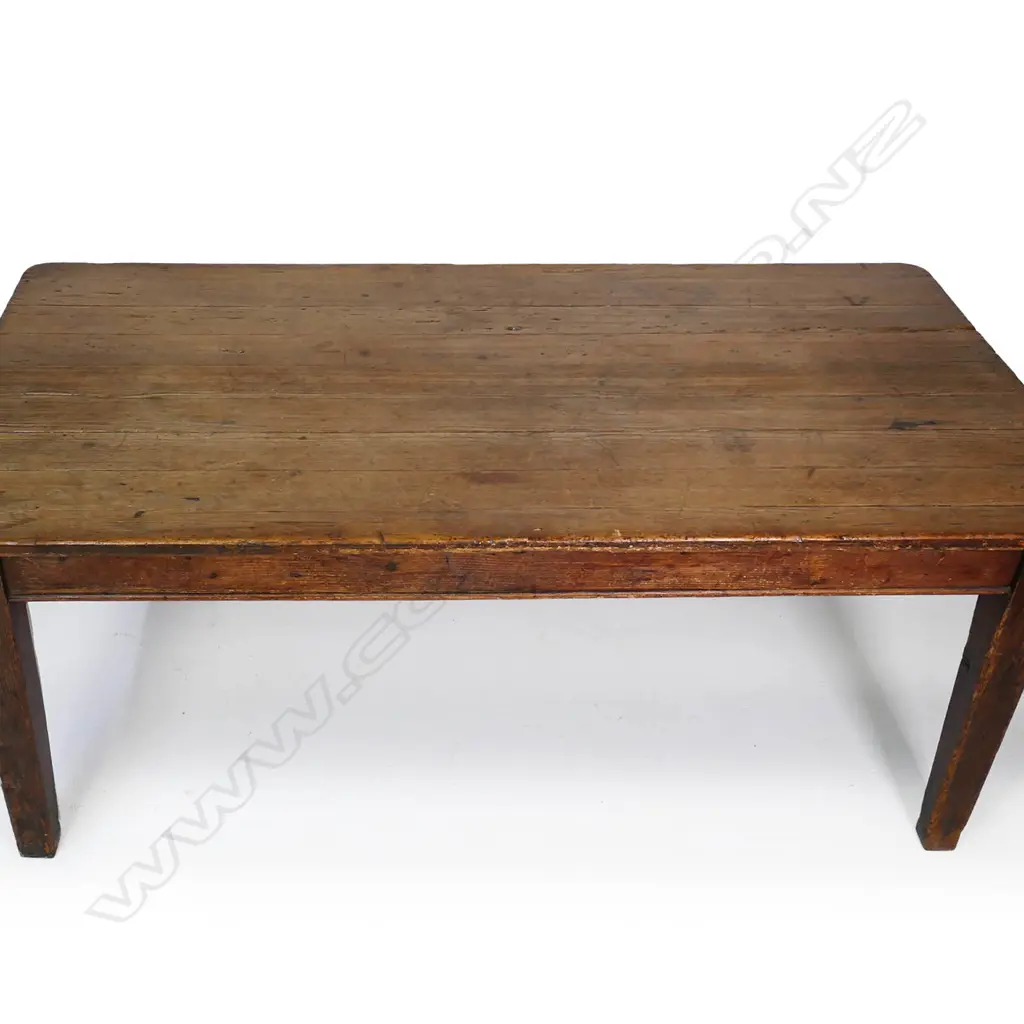 A 19thC French provincial fruitwood dining table, Image 1++