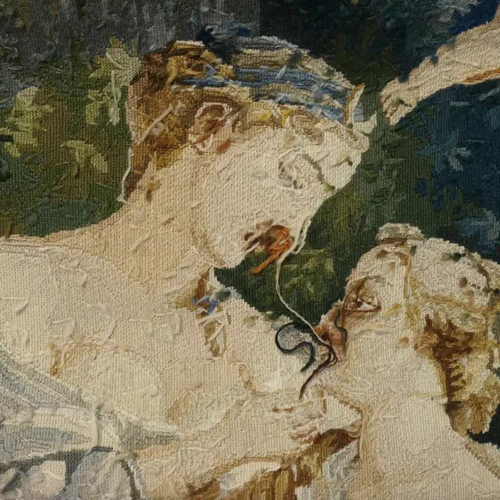 A replica Aubusson hand woven tapestry, depicting an allegorical scene, Image 1++