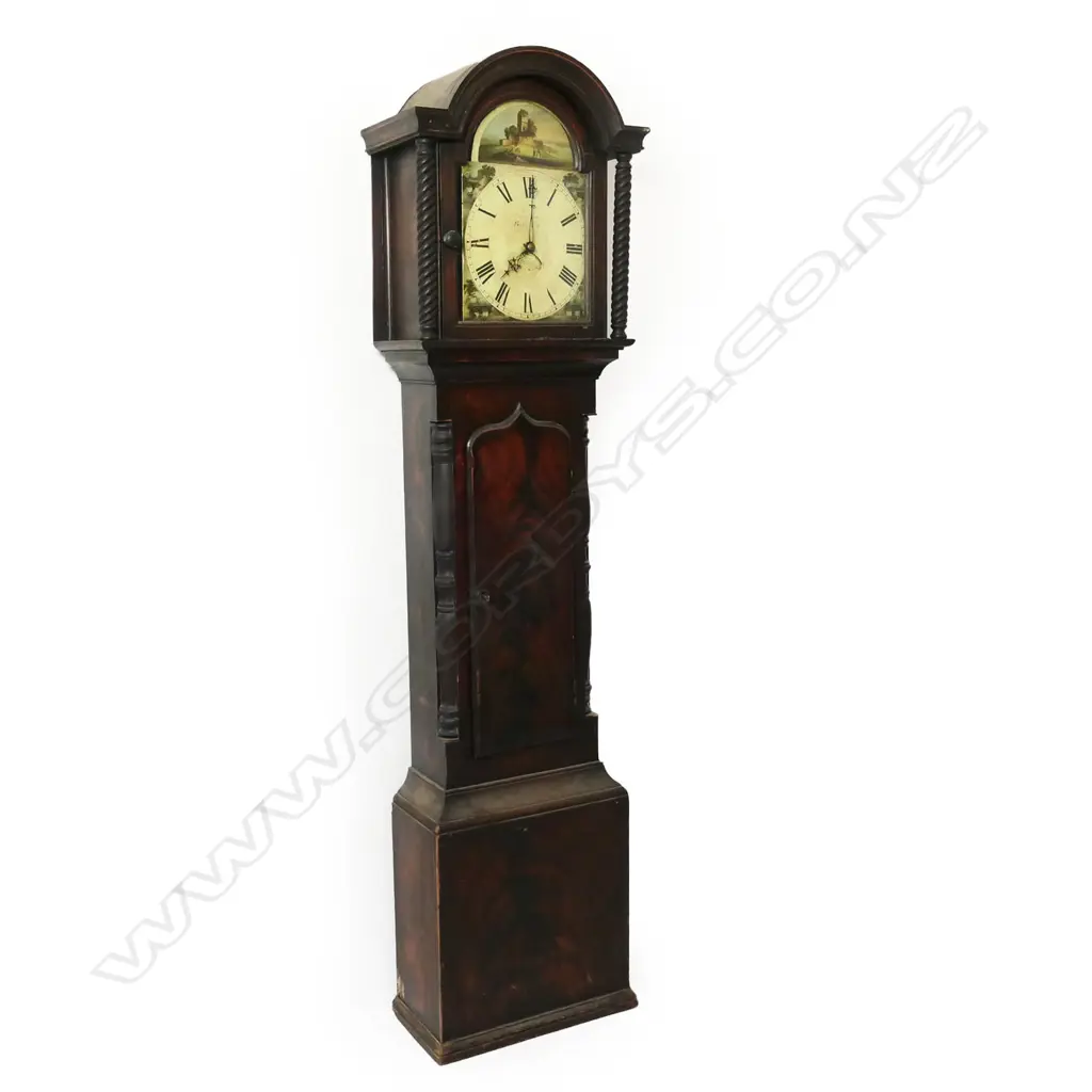 A 19thC mahogany long case clock, Image 1++