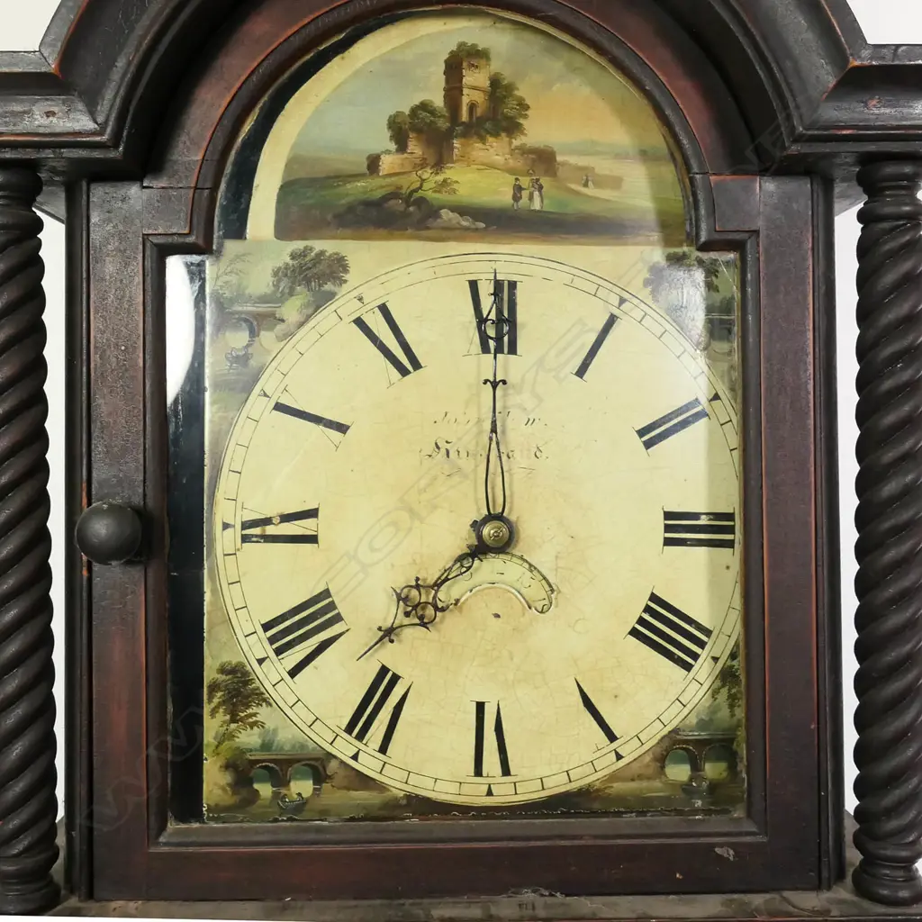 A 19thC mahogany long case clock, Image 1++