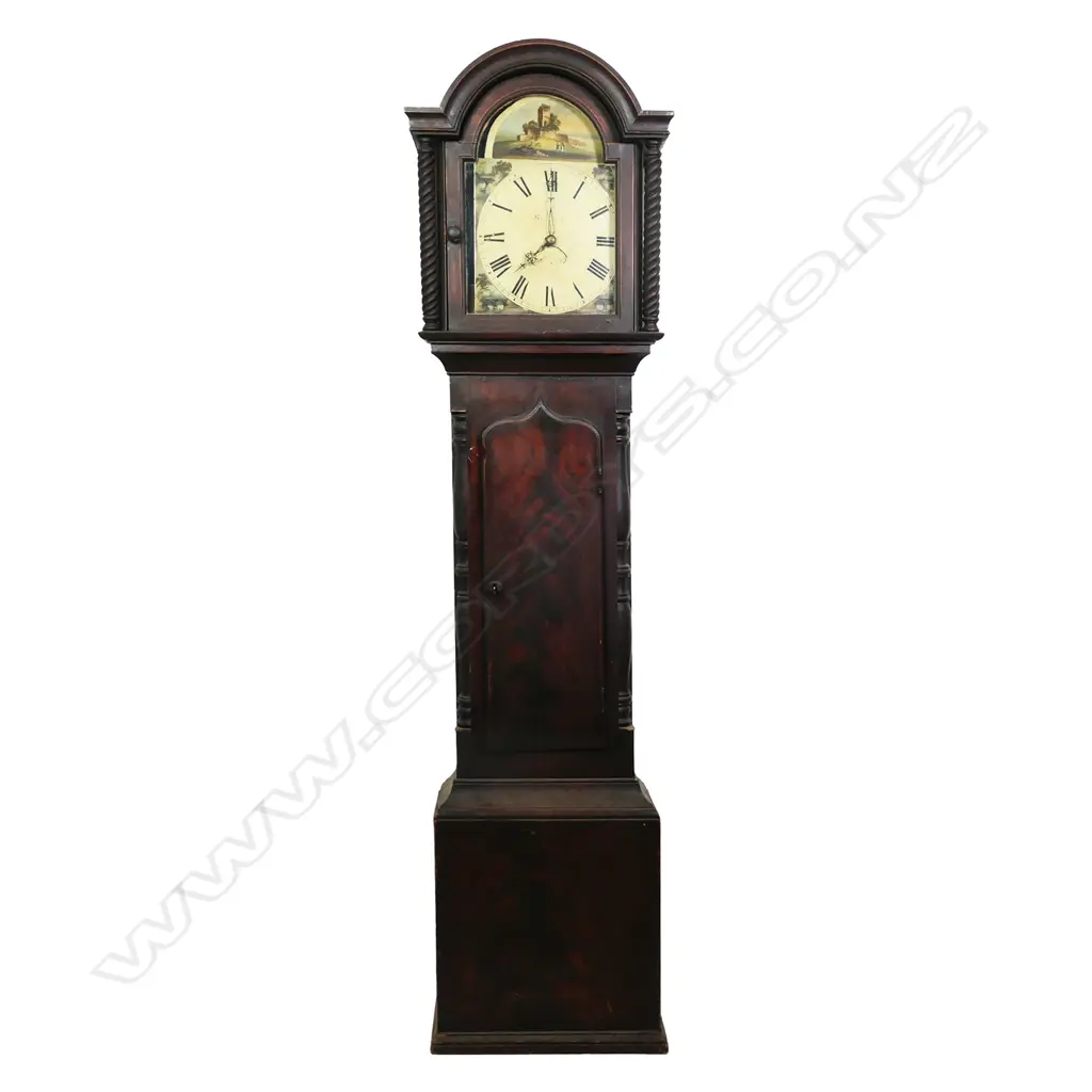 A 19thC mahogany long case clock, Image 1++