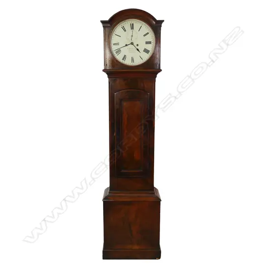An early 19thC mahogany Irish long case clock,