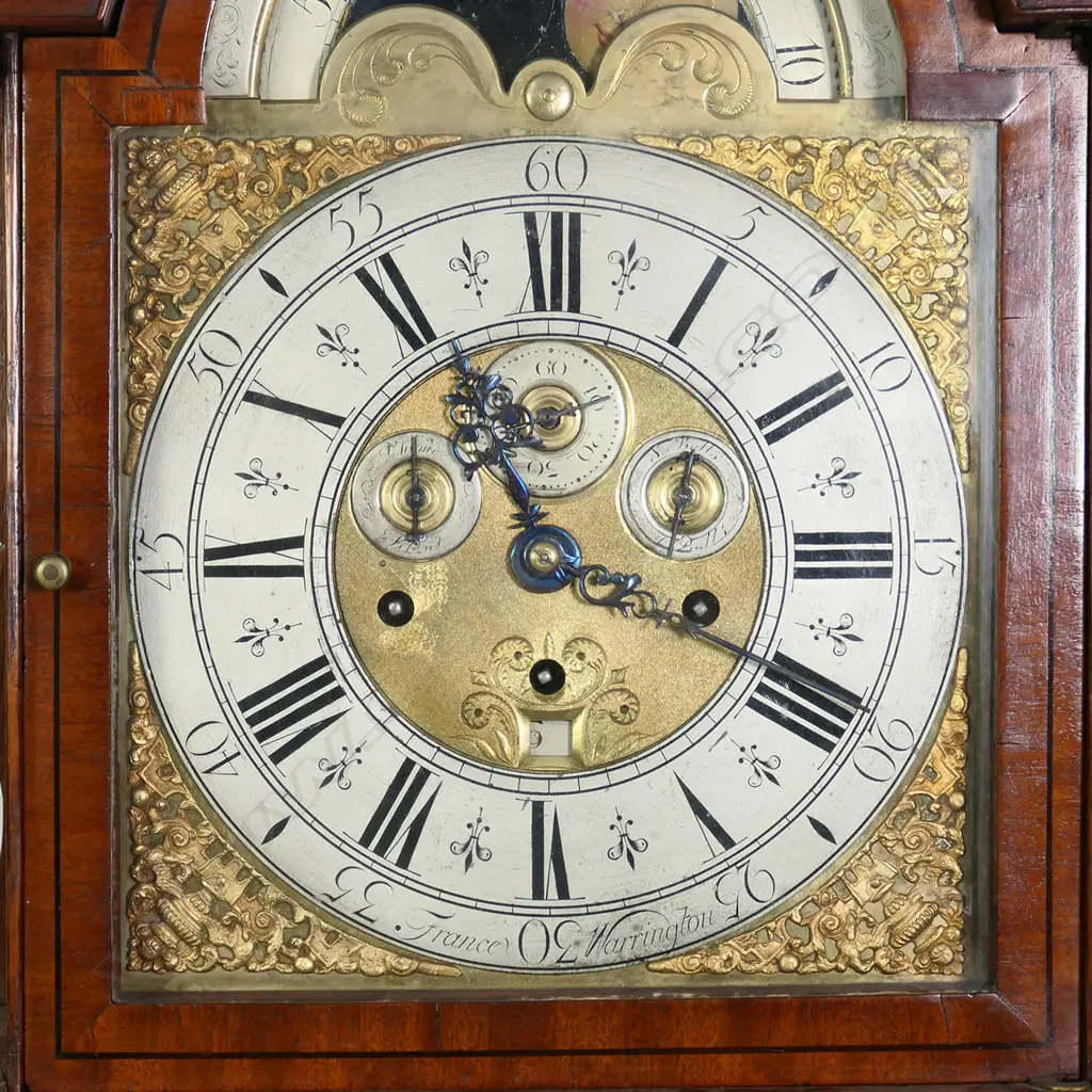 An 18thC oak long case clock, Image 1++