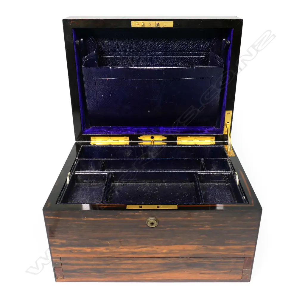 A 19thC coromandel wood dressing table case, Image 1++