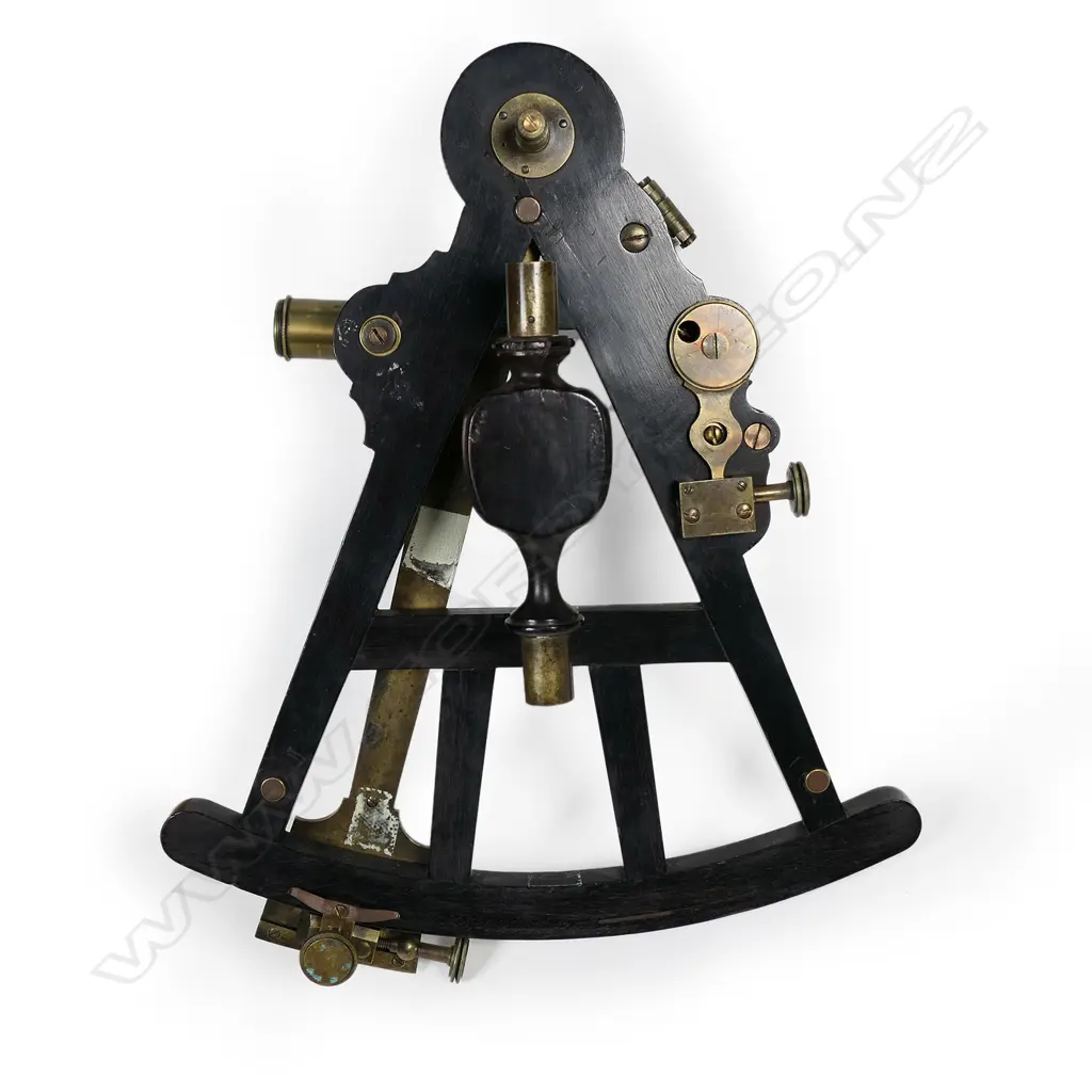 A 9½" radius ebony octant by Cox, London, Image 1++