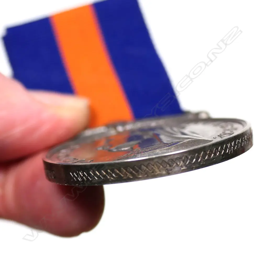 A New Zealand War (Land Wars) medal, 1869. Image 1++