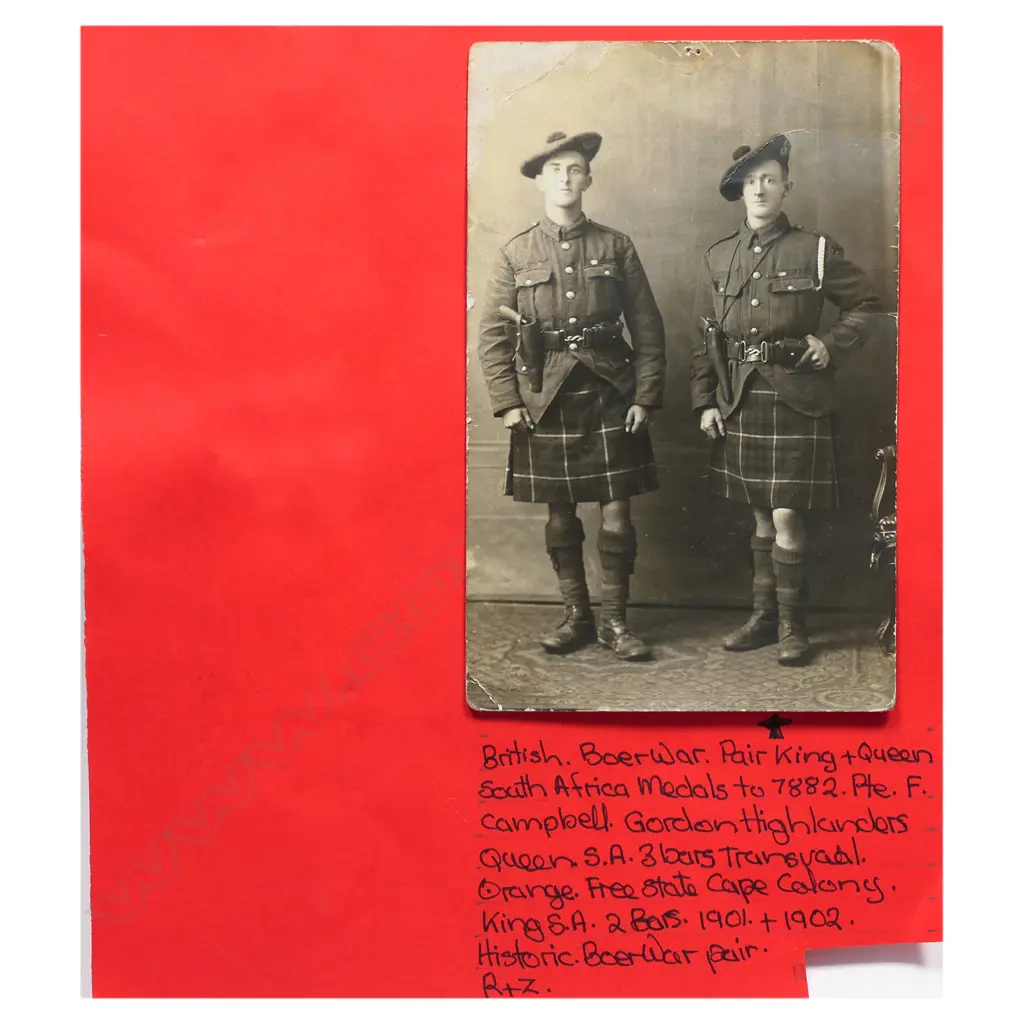 A pair of Queen's and King's South Africa Medals with clasps, Image 1++