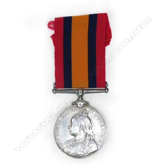 A Queen's South Africa medal, with ribbon