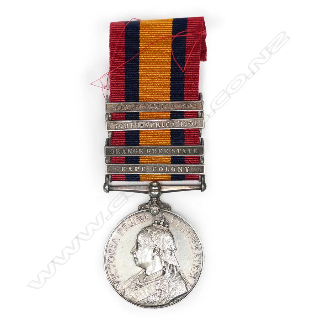 A Queen's South Africa medal, with four clasps and ribbon, Image 1++
