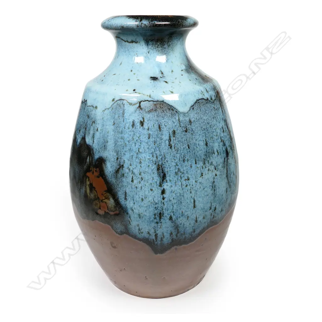 Peter Stichbury large chun and tenmoku glazed vase, Image 1++