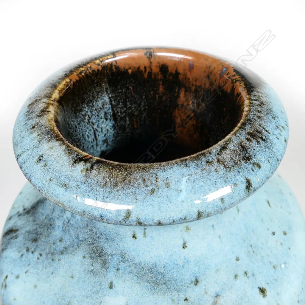 Peter Stichbury large chun and tenmoku glazed vase, Image 1++