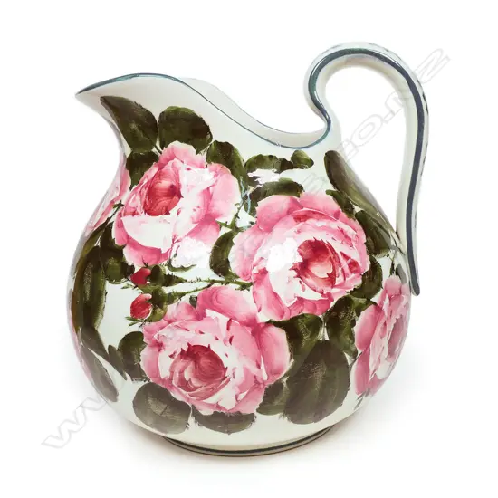 A large Wemyss pottery jug,