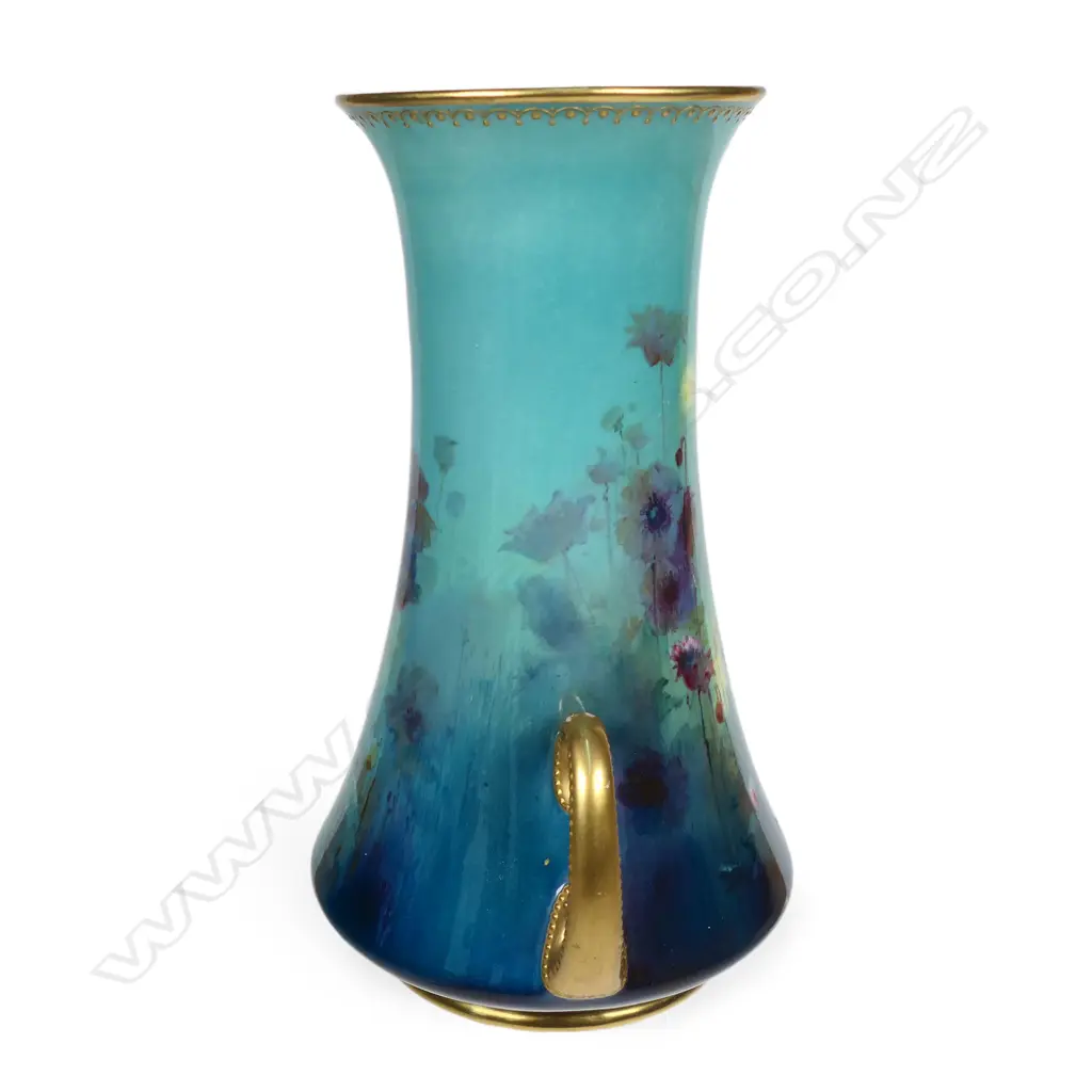 A Royal Doulton vase hand painted by Edward John Raby (act. 1892-1919), Image 1++