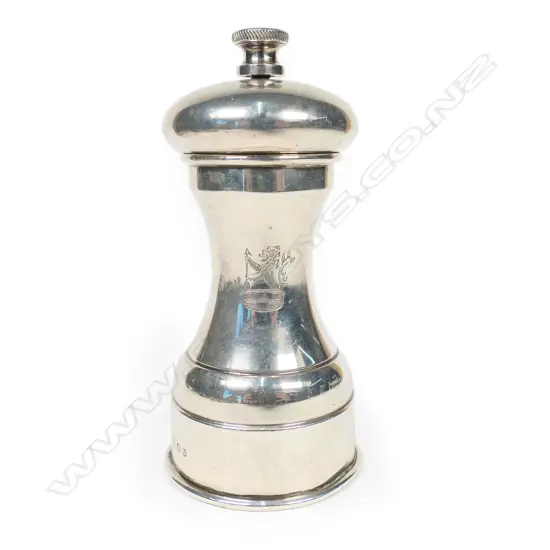 A 1970's classical silver pepper mill,