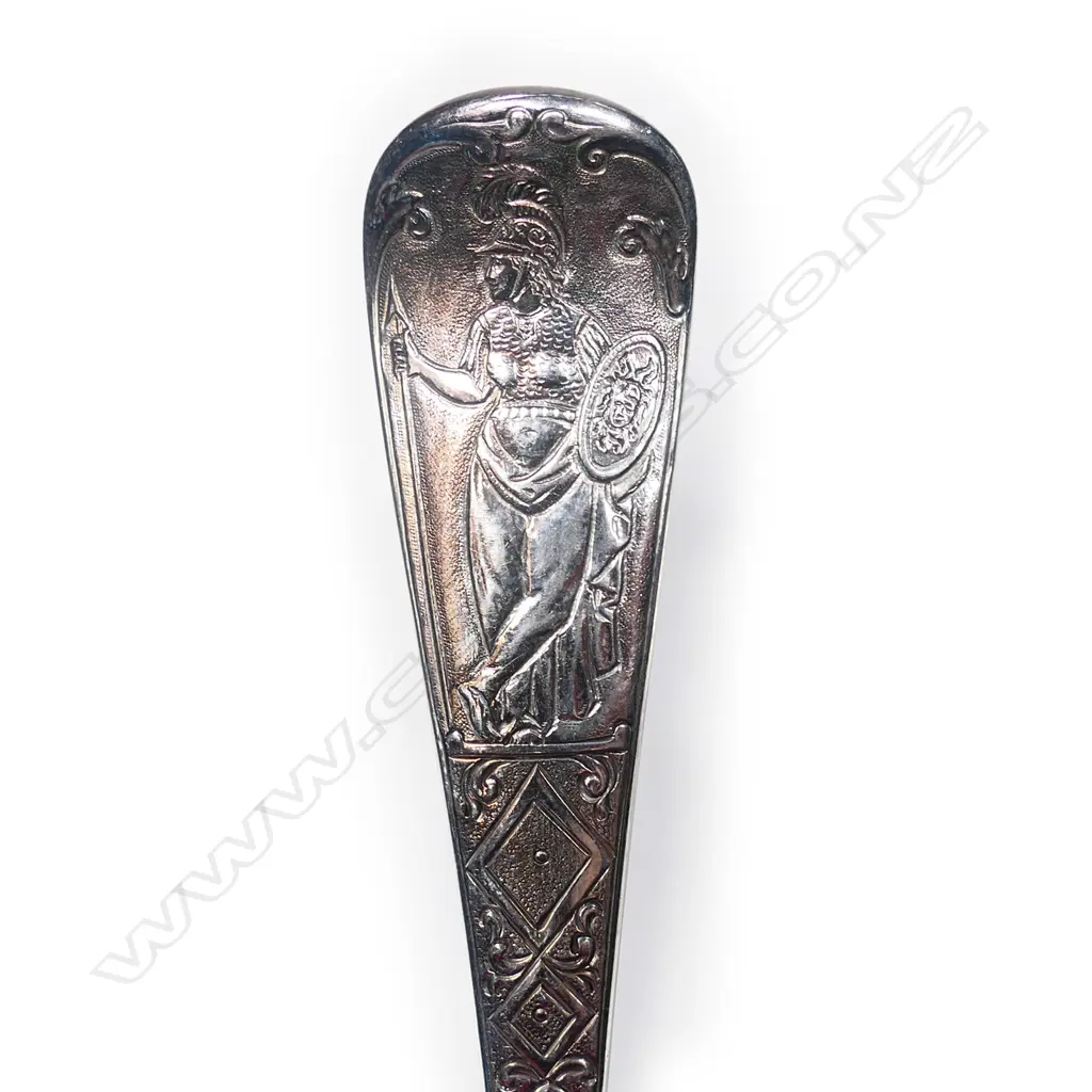 Six 18thC bottom marked silver spoons, Image 1++