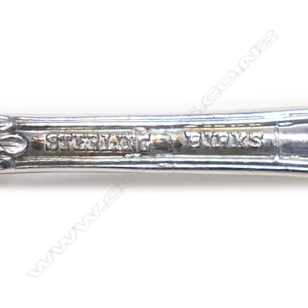 Six silver small dessert spoons, Image 1++