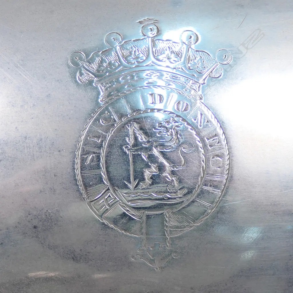 A pair of large late Georgian Old Sheffield Plate food covers, Image 1++