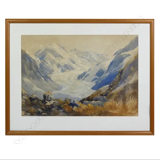Charles Henry Howorth (1856-1945), Mt Cook and Tasman from the Liebig Range,