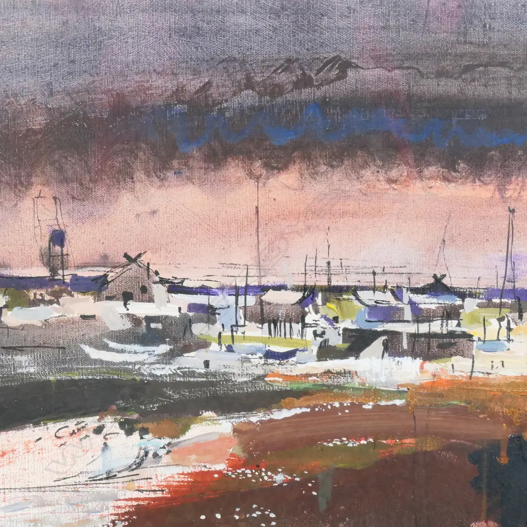 David Barker (b.1941), Fishing Village, Japan, Image 1++
