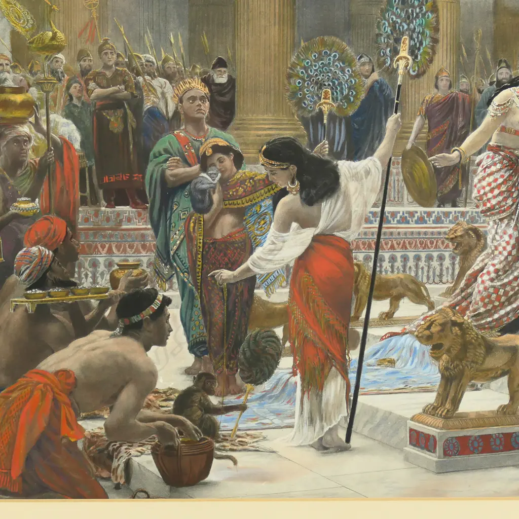 FRAMED PRINT; SHEBA'S OPIUM DEN BY RA BOYSWATER C1892 490 X 770MM Image 1++