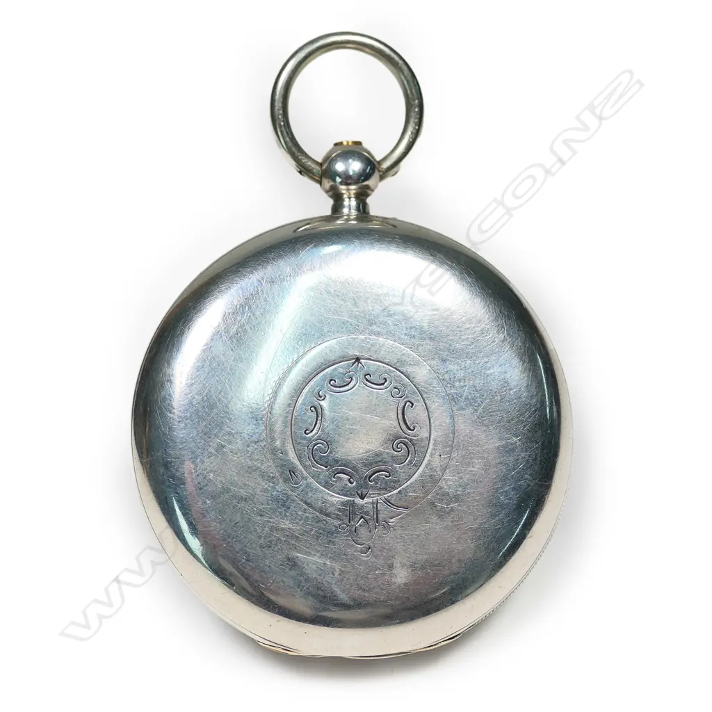 J.W. Benson silver open face gents pocket watch,  c.1900, Image 1++
