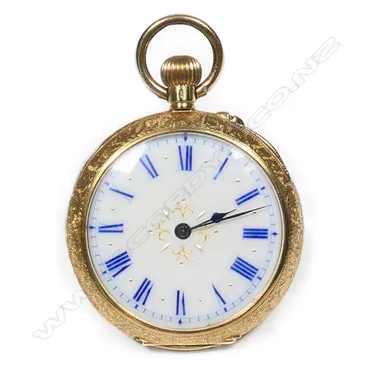 An 18ct gold lady’s pocket watch,