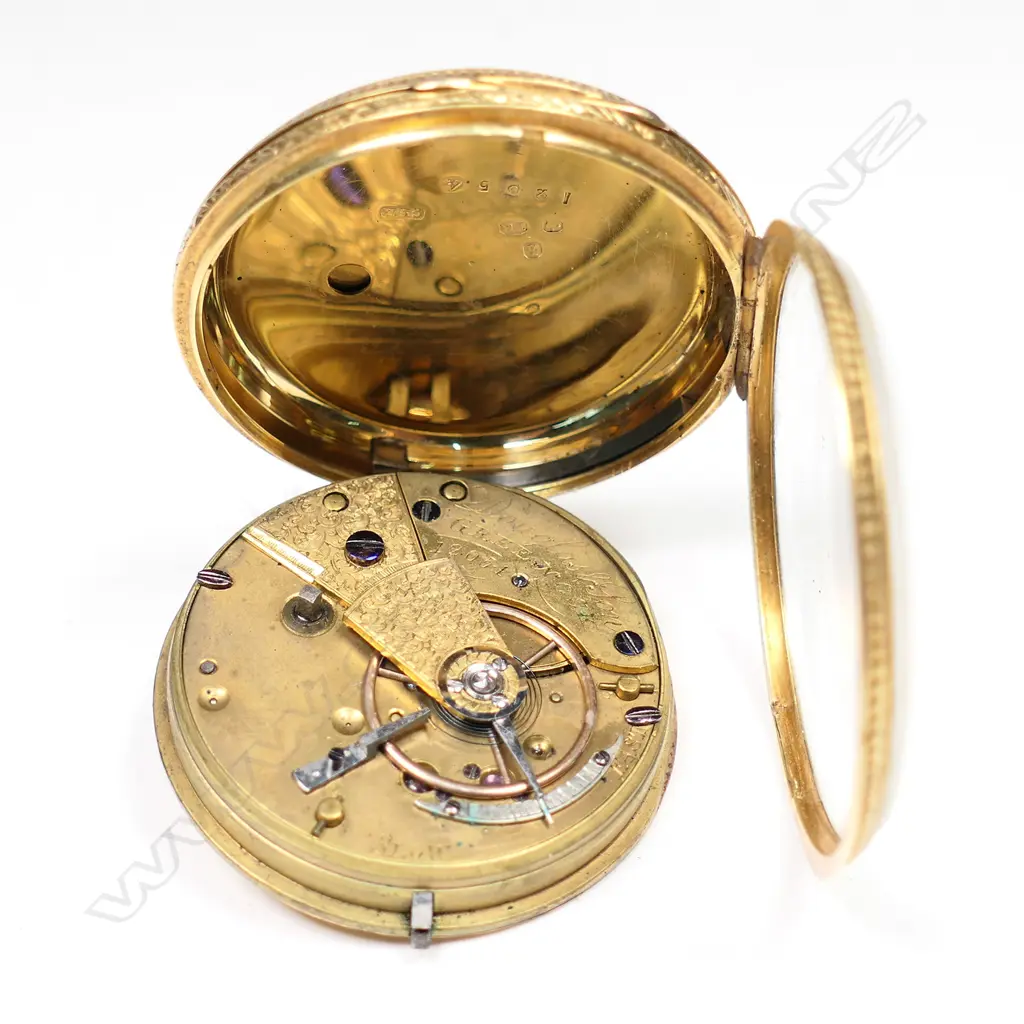 A Victorian 18ct yellow gold gentleman's open face pocket watch, Image 1++