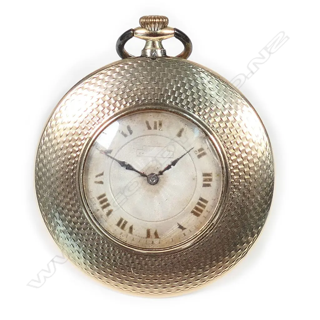 A vintage Rolex 9ct gold cased half hunter pocket watch, Image 1++