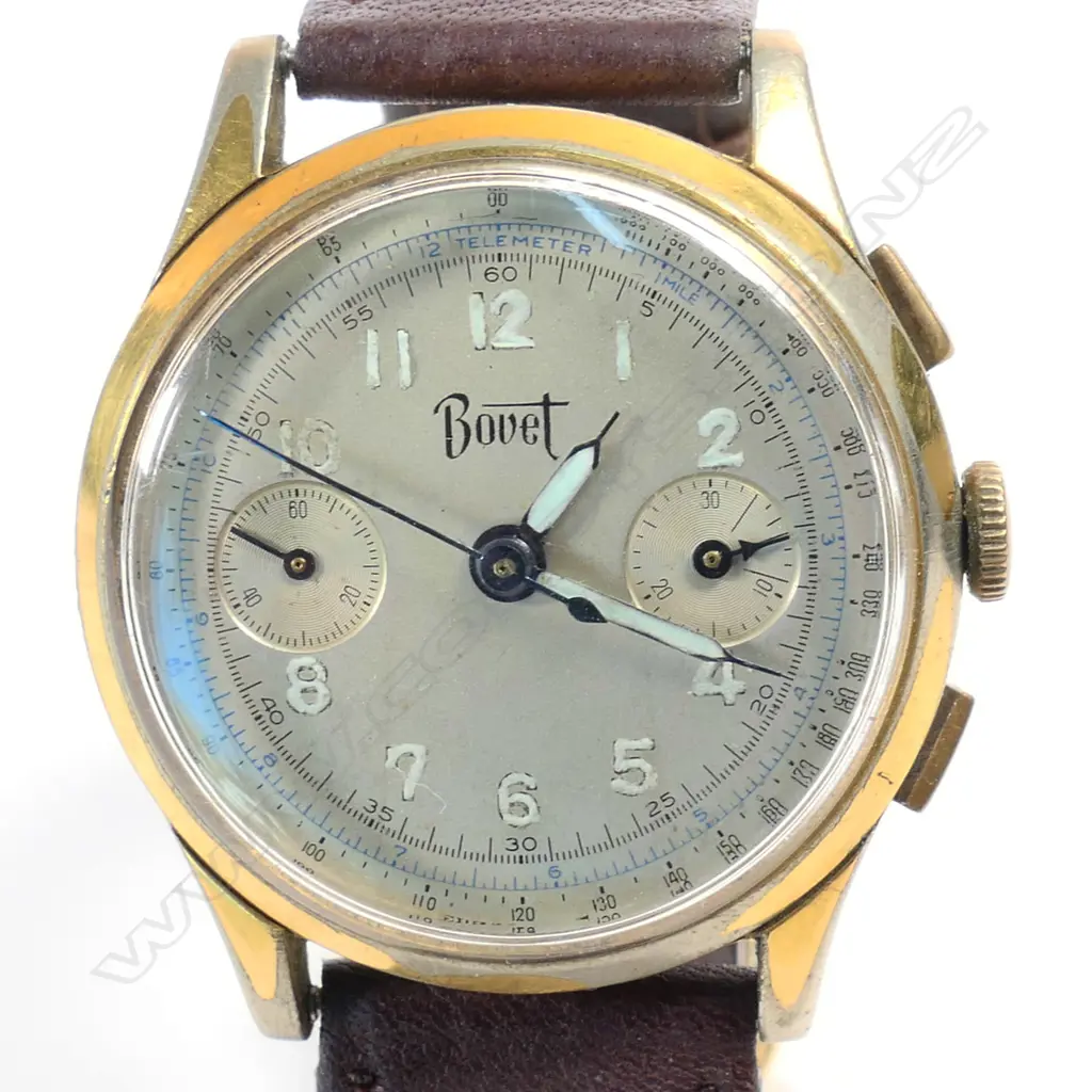 A Bovet & Freres & Co. Swiss chronograph wristwatch, c.1950, Image 1++
