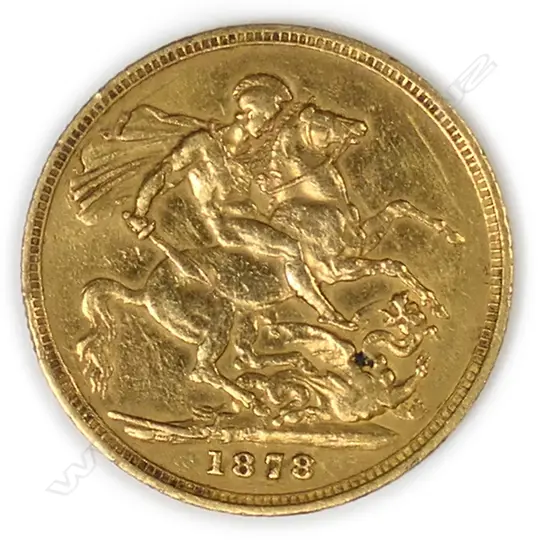 A Victorian 1878 full gold sovereign,