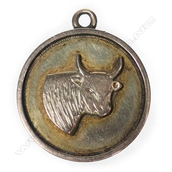 A 9ct rose gold 1929 Ayrshire Breeders Assoc. gold medal