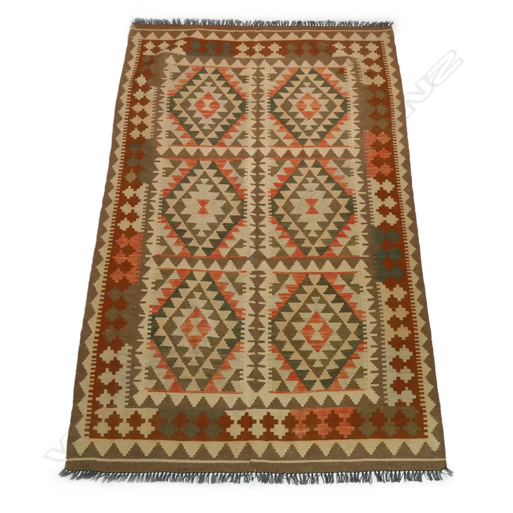A pleasantly faded slit weft woven kilim, Image 1++