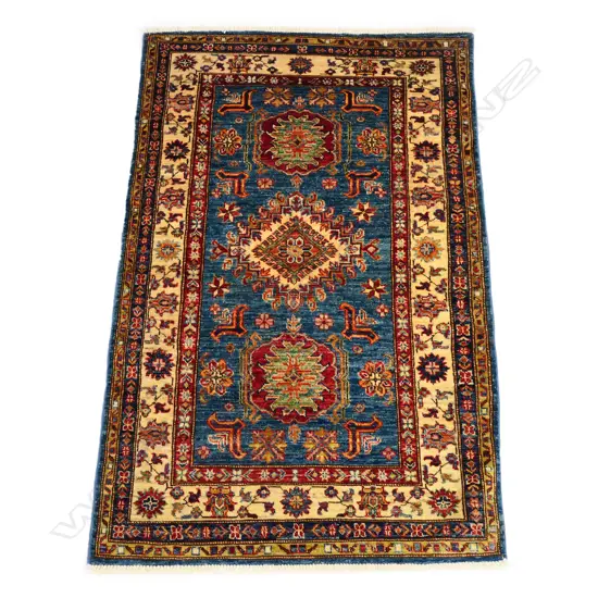 An Afghan Kazak hand knotted wool pile rug,