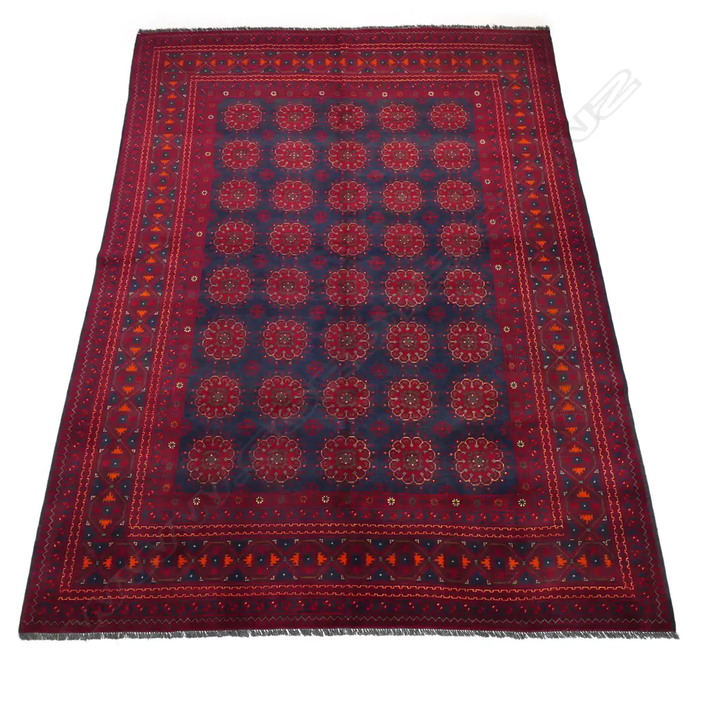Finely knotted Bukhara carpet, Image 1++