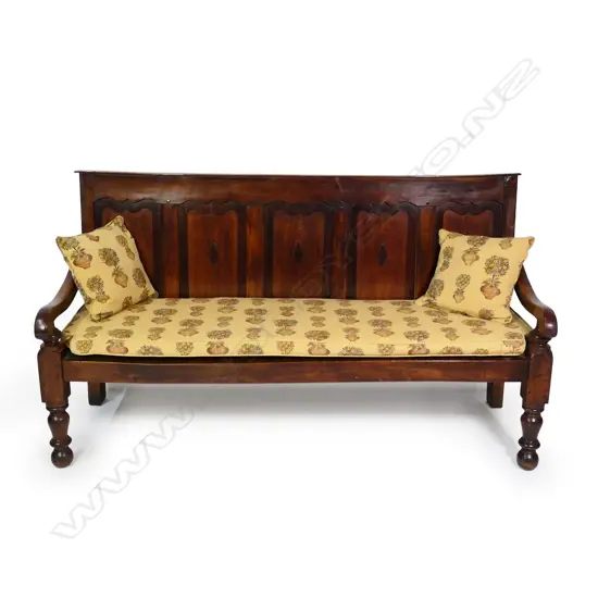 A Georgian oak settle,