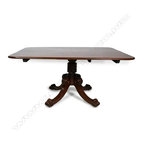 A Regency mahogany tilt top breakfast table,