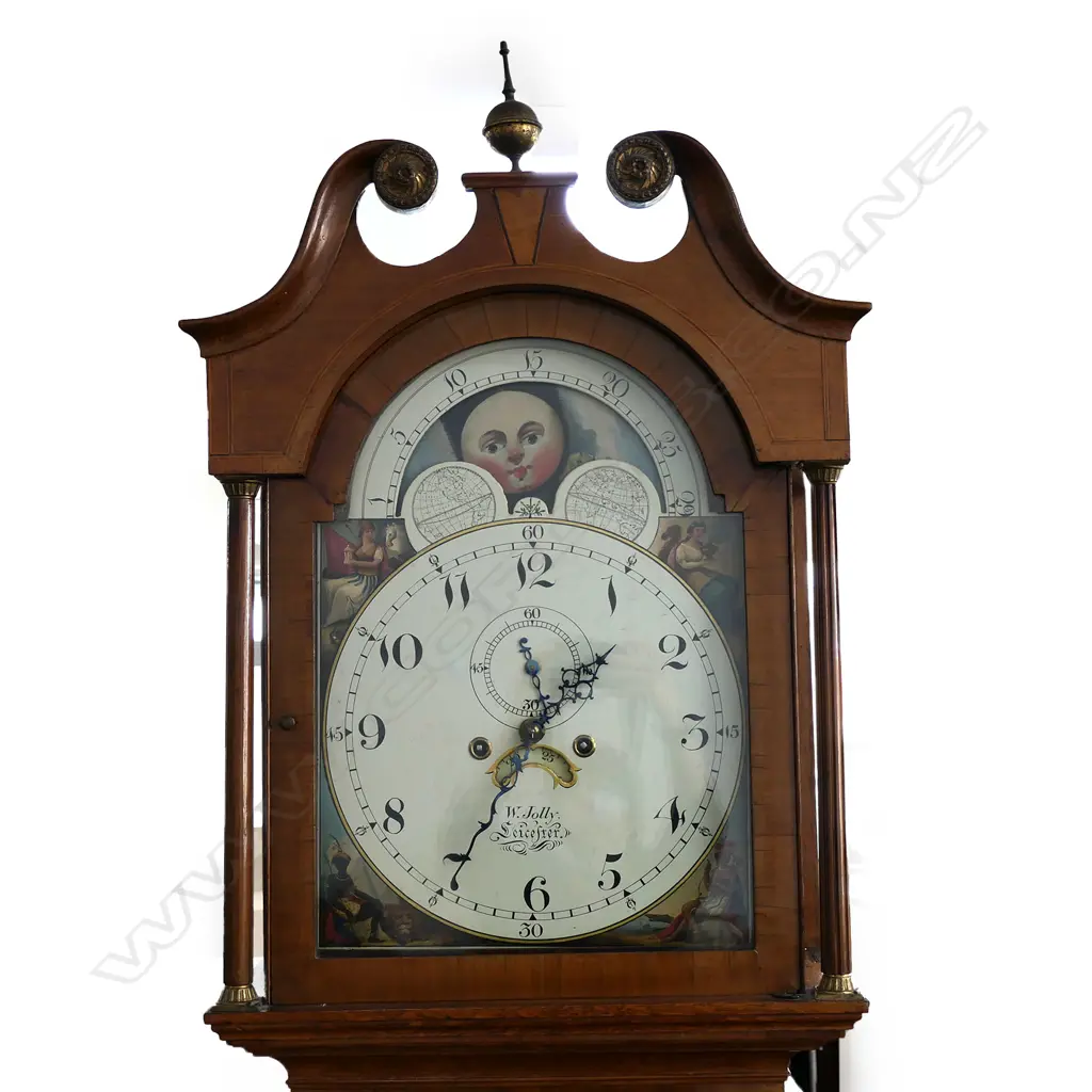An 19thC mahogany and oak cased long case clock, Image 1++
