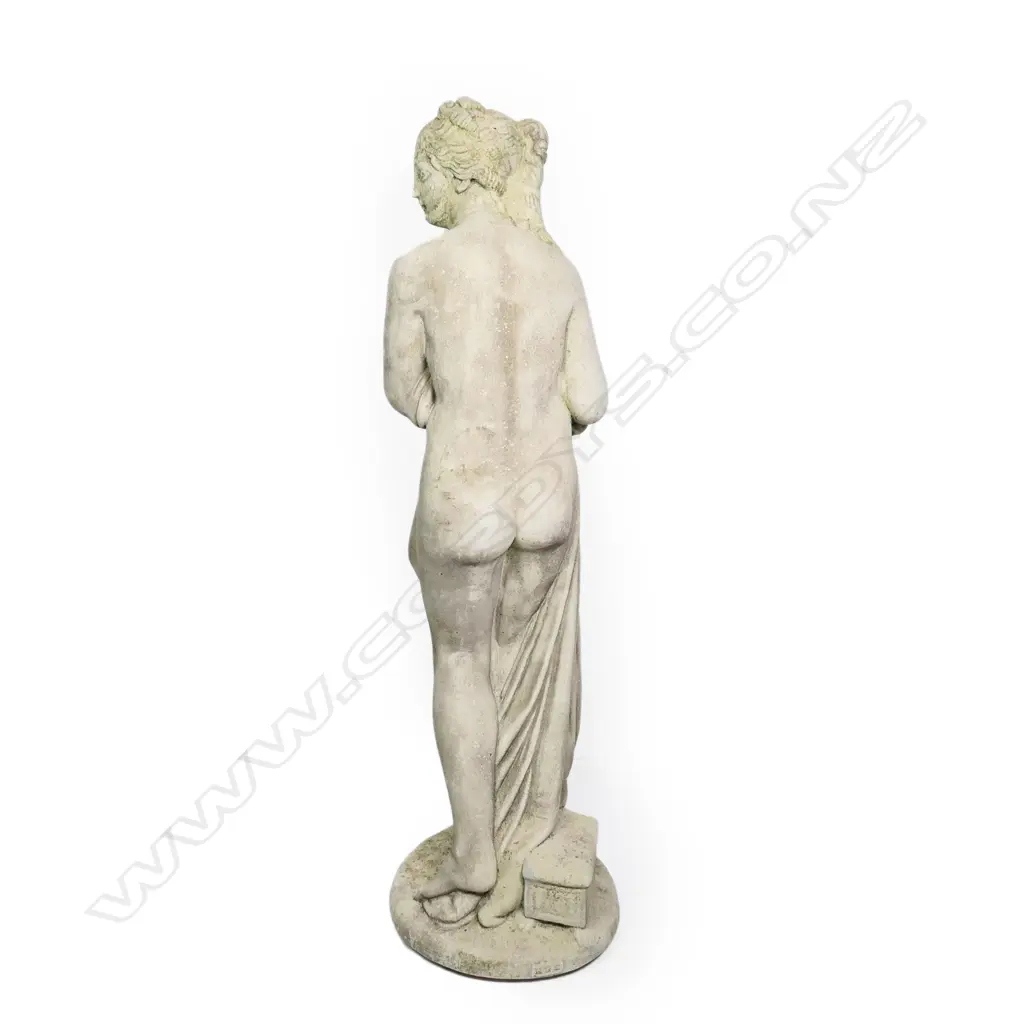 A tall fine concrete figure, of standing naked maiden Image 1++