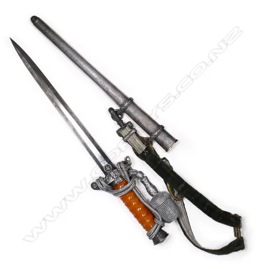 A WWII German Army Officer’s dagger with scabbard,
