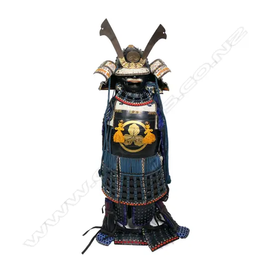 An impressive 20thC Japanese samurai full suit of armour,