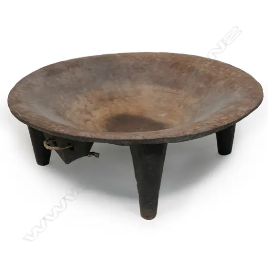 Large old Fijian kava bowl,