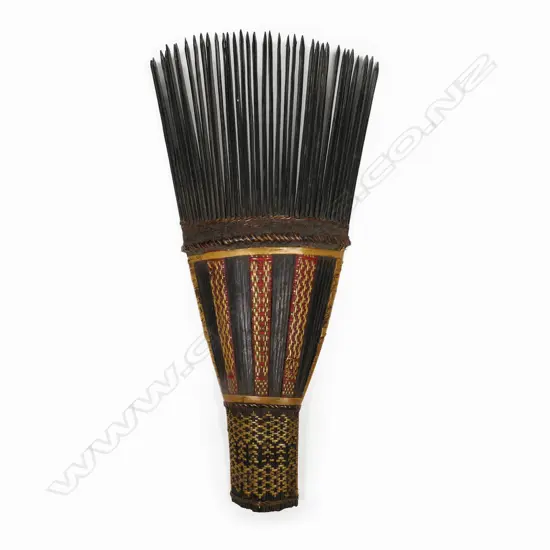 A large fine Solomon Islands hair dance comb (fa'a)
