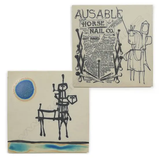 Two Ted Dutch Temuka tiles,