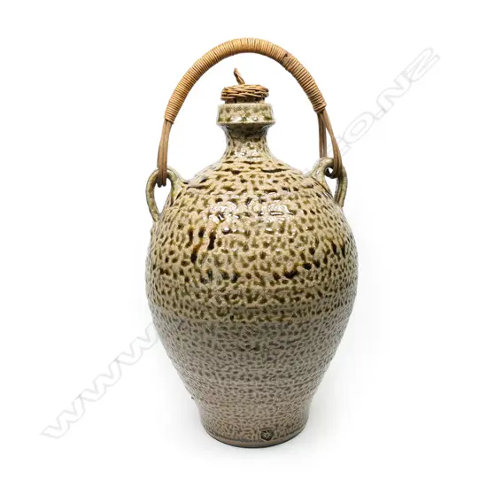 Mirek Smisek salt glazed flagon,