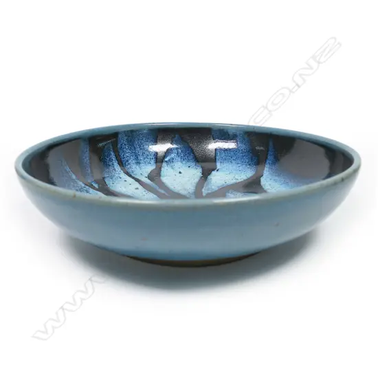 Peter Stichbury wax resist stoneware bowl,