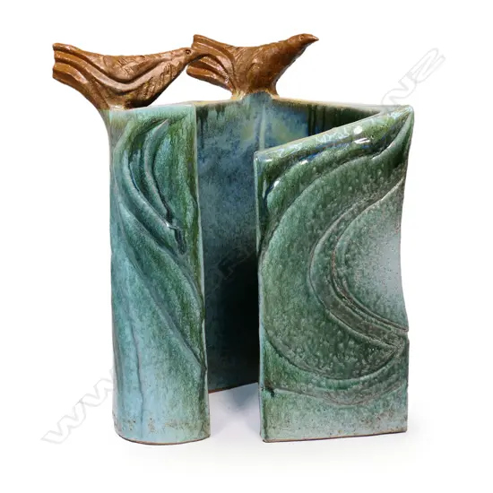 ROSEMARY BRITTIAN ATTRIB. 2 BIRD SCULPTURE H.495mm