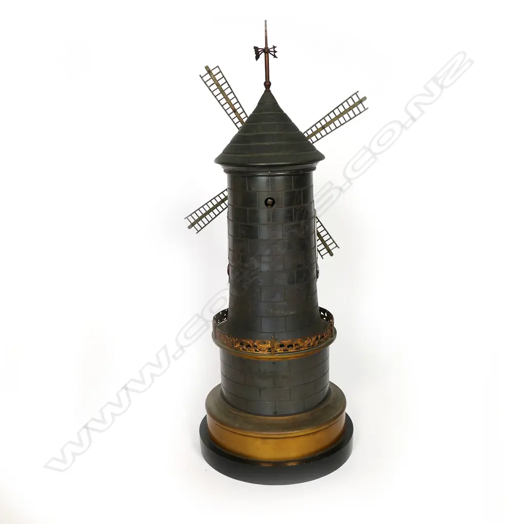 A French clock and barometer in the form of a windmill, Image 1++